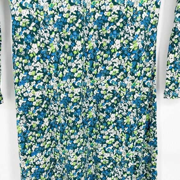 bp‎ Long Sleeve Print Dress In Green Moss Hannah Kate Size Small NWT - Picture 9 of 9